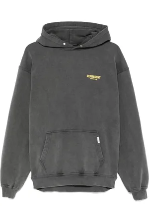 Represent Sweathshirts & Hoodies, Herre, Grå, L, Bomuld, Koksgrå Hættetrøje