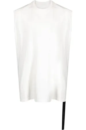 Rick Owens Top, Herre, Hvid, S, Tarp T Milk Ærmeløs Top