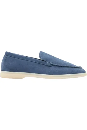 Scarosso Sko, Dame, Blå, 36 EU, Læder, Ludovica Loafers