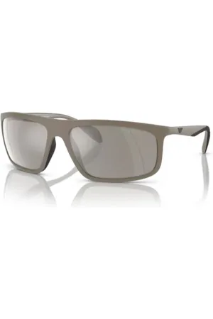 Emporio Armani Tilbehør, unisex, Grå, 64 MM, Uld, Stilfulde solbriller i propionat materiale
