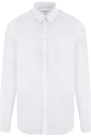 Dolce & Gabbana Skjorte, Herre, Hvid, S, Bomuld, Hvid Formel Skjorte med Klassisk Krave og Knappelukning