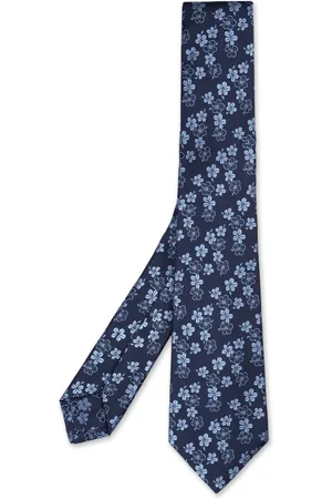 Kiton Tilbehør, Herre, Blå, ONE SIZE, Blå Silke Elegant Tørklæde