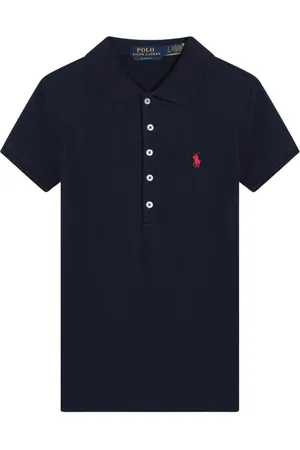 Ralph Lauren Top, Dame, Blå, L, Kortærmet Polo Shirt