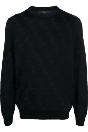BILLIONAIRE Strik, Herre, Sort, L, Uld, Polo Bluser
