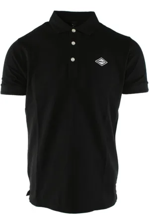 Replay Top, Herre, Sort, L, Bomuld, Sort Bomuld Polo Skjorte