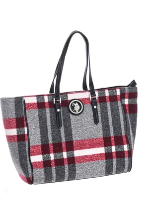 U.S. Polo Assn. Taske, Dame, Flerfarvet, ONE SIZE, Uld, Syntetisk Shopper Taske med Lynlås Lukning