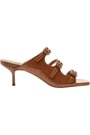 Scarosso Sko, Dame, Brun, 36 EU, Læder, Manuela Crocodile Mule Sandaler