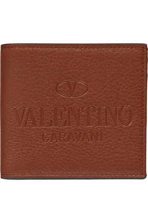 VALENTINO GARAVANI Tilbehør, Herre, Brun, ONE SIZE, Læder, Klassisk Læderpung med Flere Rum