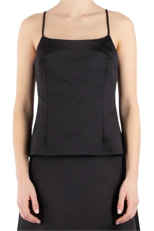 THE GARMENT Top, Dame, Sort, S, Bomuld, Sort Polyester Bomuld Top