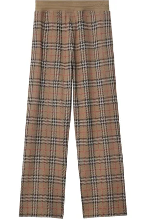 Burberry Bukser, Herre, , M, Vintage Check Mønster Bukser