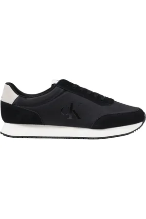Calvin Klein Sko, Herre, Sort, 44 EU, Læder, Suede Læder Herresko Forår/Sommer Kollektion