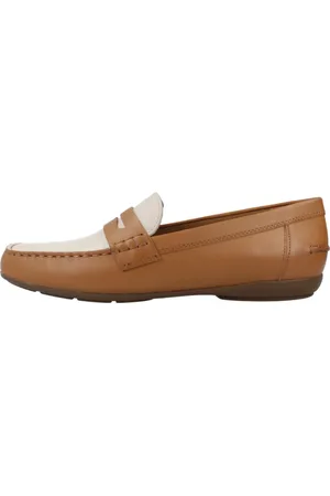 Geox Sko, Dame, Brun, 39 EU, Uld, Stilfulde Loafers til Kvinder