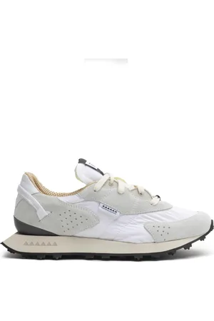 RUN OF Sko, Herre, , 41 EU, Uld, Sneaker Off White Split Leather