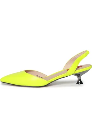 CESARE GASPARI Sko, Dame, Grøn, 38 EU, Læder, Læder Kitten Heel Sandaler - Grøn
