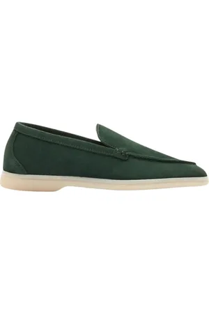 Scarosso Sko, Dame, Grøn, 37 1/2 EU, Læder, Ludovica Loafers