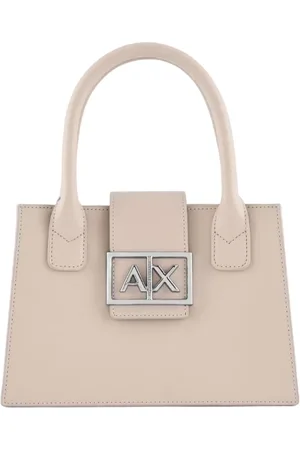 Armani Exchange Taske, Dame, Lyserød, ONE SIZE, Læder, Eco-læder håndtaske med logo detalje