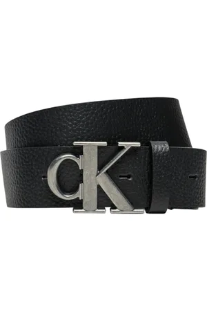 Calvin Klein Tilbehør, Herre, Sort, 100 CM, Læder, Klassisk læderbælte med spænde