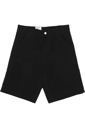 Carhartt Shorts, Herre, Sort, W29, Bomuld, Sorte Korte Bukser med Dobbelt Knæ