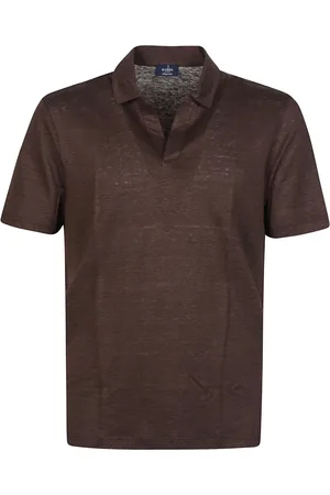 BARBA Top, Herre, Brun, 2XL, Linned, Linned Polo T-shirt