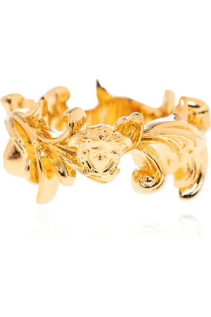 VERSACE Tilbehør, unisex, Gul, 50 MM, Uld, Ring med Medusa hovedmotiv