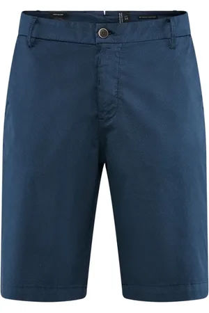 Bomboogie Shorts, Herre, Blå, W29, Bomuld, Bomuld Bermuda Shorts med Micro-Print