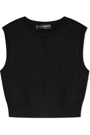 Dolce & Gabbana Strik, Dame, Sort, XS, Strikket top