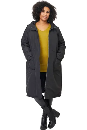 ADIA Frakke, Dame, Sort, 2XL, Nylon, Annabell Sort Oversize Jakke