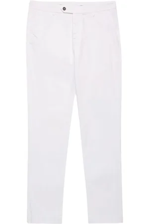 Brooks Brothers Bukser, Herre, Hvid, W34, Bomuld, Stretch Cotton Chinos