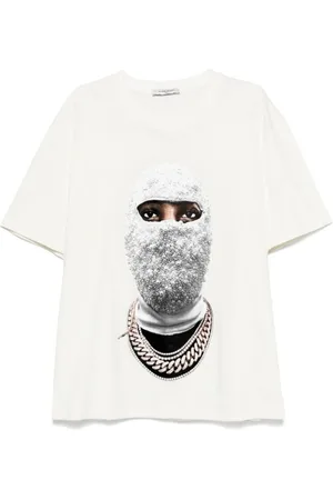 Ih Nom Uh Nit Top, Herre, Hvid, 2XL, Bomuld, Future Mask Print Bomuld T-shirt