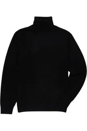 Brooks Brothers Strik, Herre, Sort, S, Uld, Uld- og Kasjmir-turtleneck