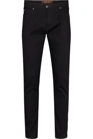 Sand Bukser, Herre, Sort, W33 L32, Slim-fit Bukser