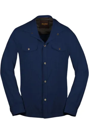 MOORER Jakke, Herre, Blå, 4XL, Uld, Jackets
