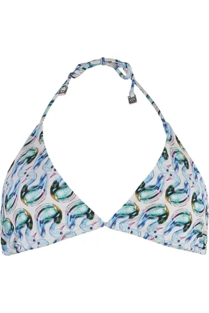 Tory Burch Badetøj, Dame, Flerfarvet, L, Uld, Multifarvet Print Bikini Top