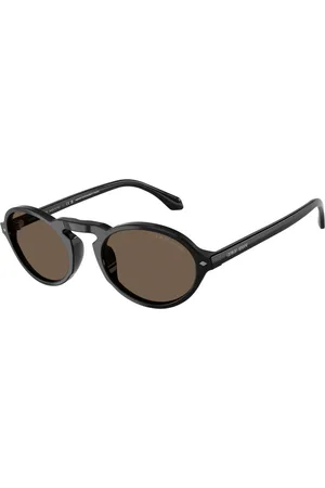 Giorgio Armani Tilbehør, Herre, Sort, 52 MM, Uld, Stilfulde solbriller Ar8219U 58758T
