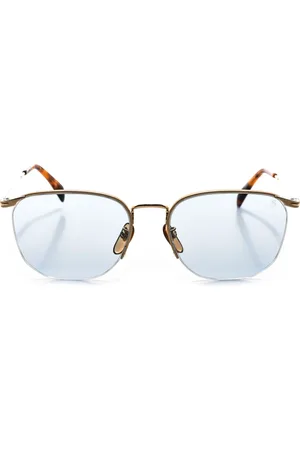 DB EYEWEAR BY DAVID BECKHAM Tilbehør, Herre, Gul, ONE SIZE, Firkantet Metal Solbriller