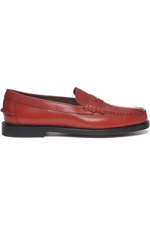 SEBAGO Sko, Dame, Rød, 36 EU, Uld, Beefroll Penny Loafers