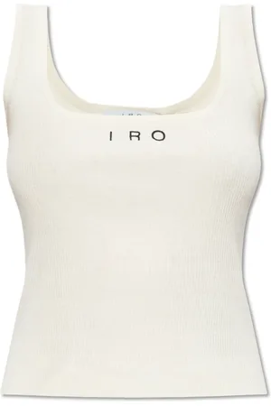 IRO Top, Dame, Hvid, L, Bomuld, Top Sorena