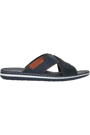 Rieker Sko, Herre, Blå, 41 EU, Comfort Navy Åbne Hjemmesko