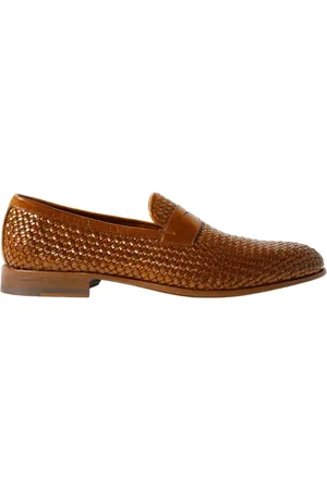 Scarosso Sko, Herre, Brun, 41 1/2 EU, Læder, Andrea Cognac Loafers