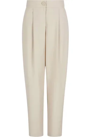 Armani Exchange Bukser, Dame, , S, Twill bukser med læg knaplukning