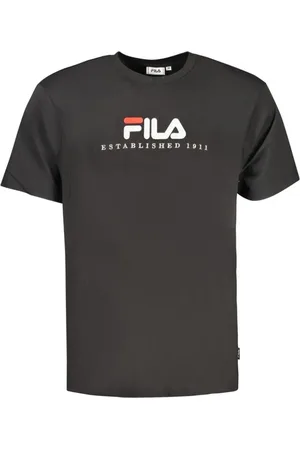 Fila Top, Herre, Sort, L, Bomuld, Sort Bomuld T-shirt