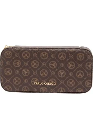 Carlo Colucci Tilbehør, unisex, Brun, ONE SIZE, Uld, Wallets Cardholders