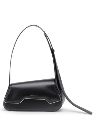 santoni Taske, Dame, Sort, ONE SIZE, Uld, Stilfuld skuldertaske