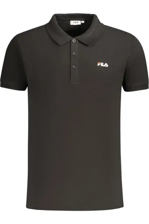 Fila Top, Herre, Sort, 2XL, Bomuld, Sort Bomuld Polo Skjorte Klassisk Stil