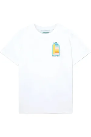 Casablanca Top, Herre, Hvid, XL, Bomuld, Farverig T-shirt