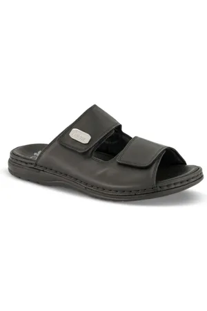 Rieker Sko, Herre, Sort, 42 EU, Læder, Komfortabel sandal