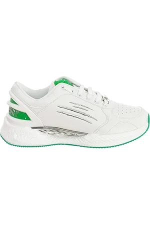 Philipp Plein Sko, Herre, Hvid, 40 EU, Læder, Sporty Mid-Top Sneakers