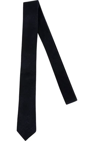 ELEVENTY Tilbehør, Herre, Blå, ONE SIZE, Uld, Linned Uld Silke Slips Ensfarvet