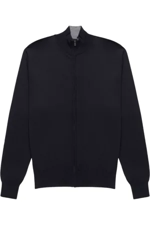 Brooks Brothers Strik, Herre, Blå, S, Bomuld, Trøje i bomuld og cashmere