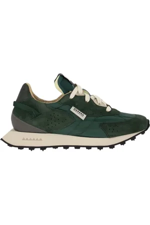 RUN OF Sko, Herre, Grøn, 42 EU, Suede, Suede Andylon Trainers